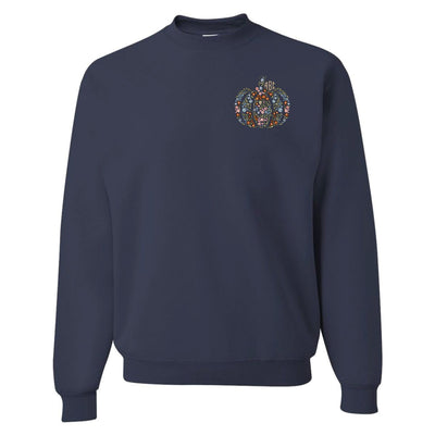 Monogrammed 'Floral Pumpkin' Crewneck Sweatshirt - United Monograms