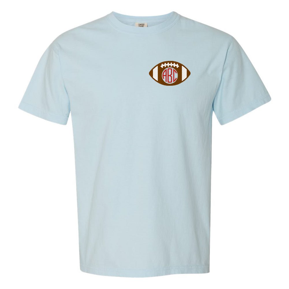 Monogrammed Football T-Shirt - United Monograms