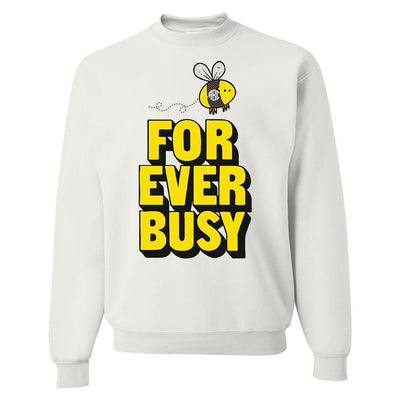 Monogrammed 'Forever Busy' Crewneck Sweatshirt - United Monograms