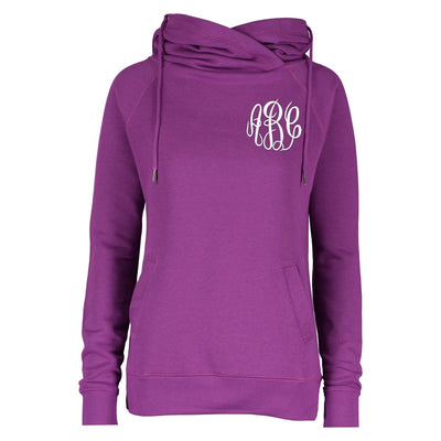 Monogrammed Funnel Neck Hoodie - United Monograms