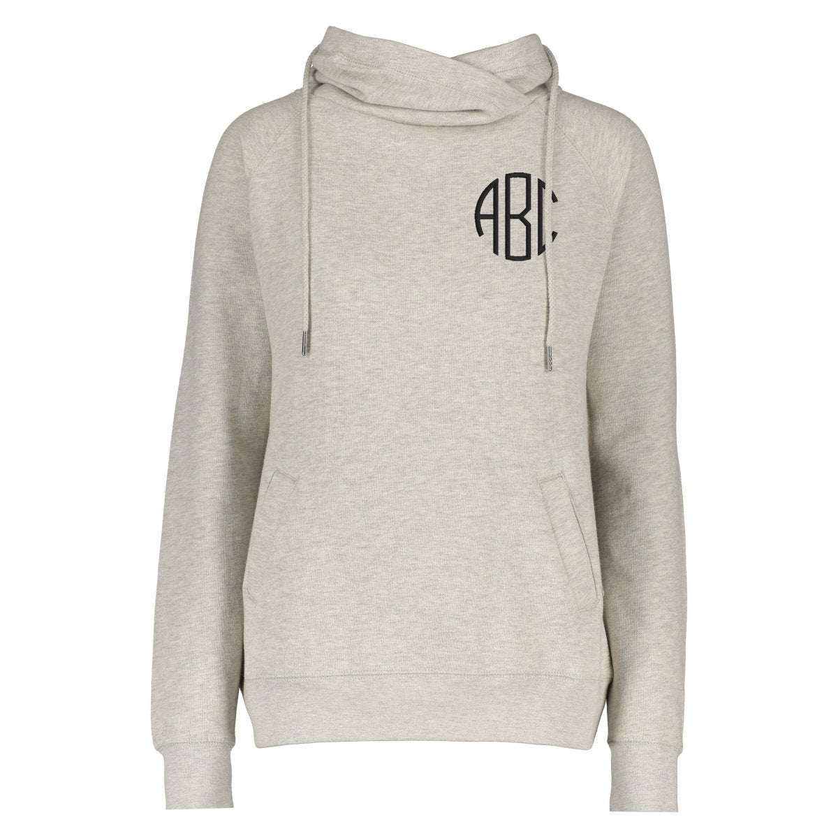 Monogrammed Funnel Neck Hoodie - United Monograms