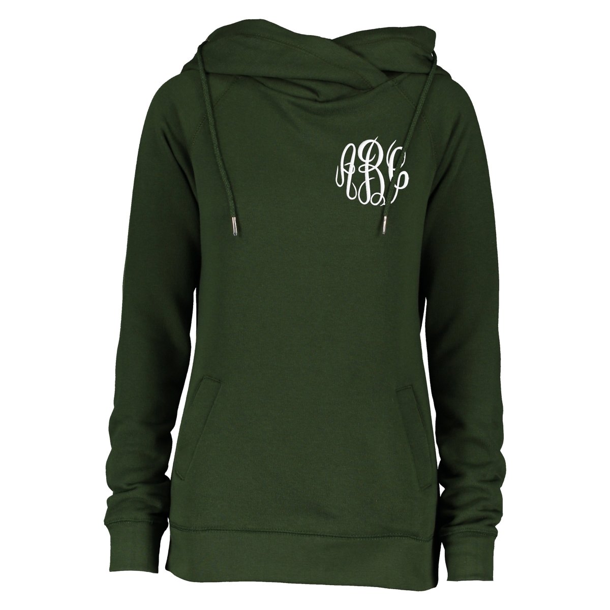 Monogrammed Funnel Neck Hoodie - United Monograms