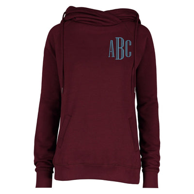 Monogrammed Funnel Neck Hoodie - United Monograms