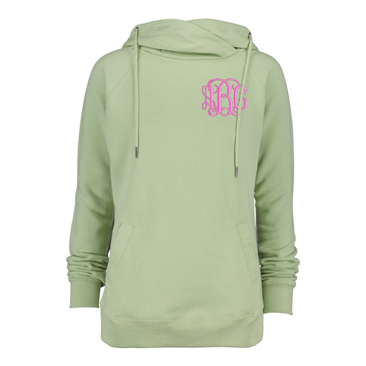 Monogrammed Funnel Neck Hoodie