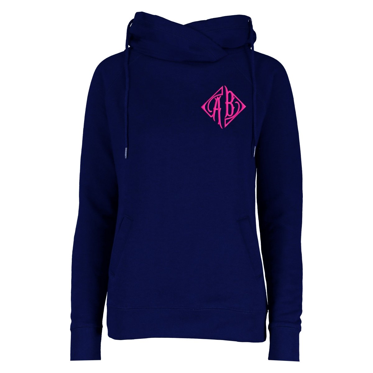 Monogrammed Funnel Neck Hoodie - United Monograms