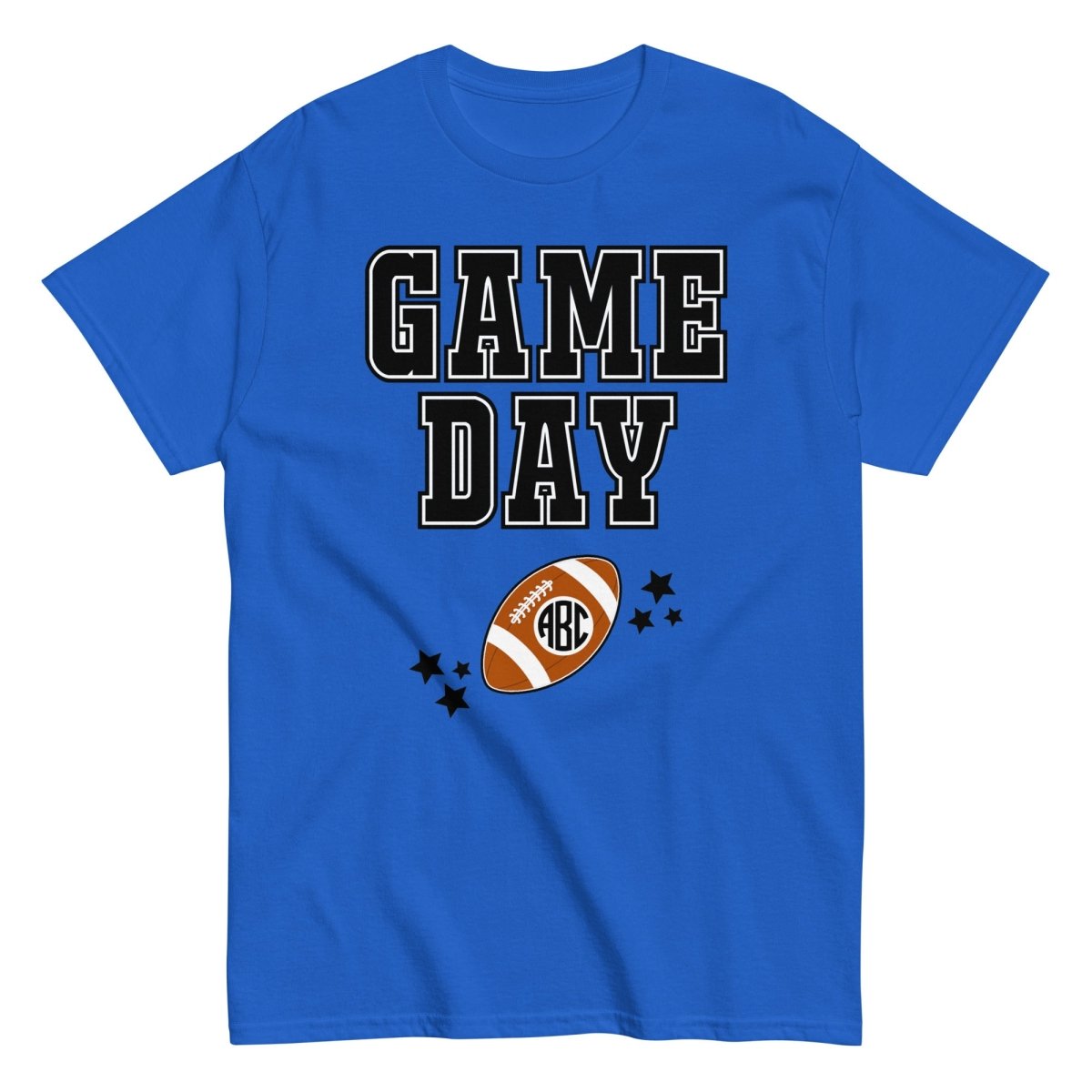 Monogrammed 'Game Day' Basic T - Shirt - United Monograms