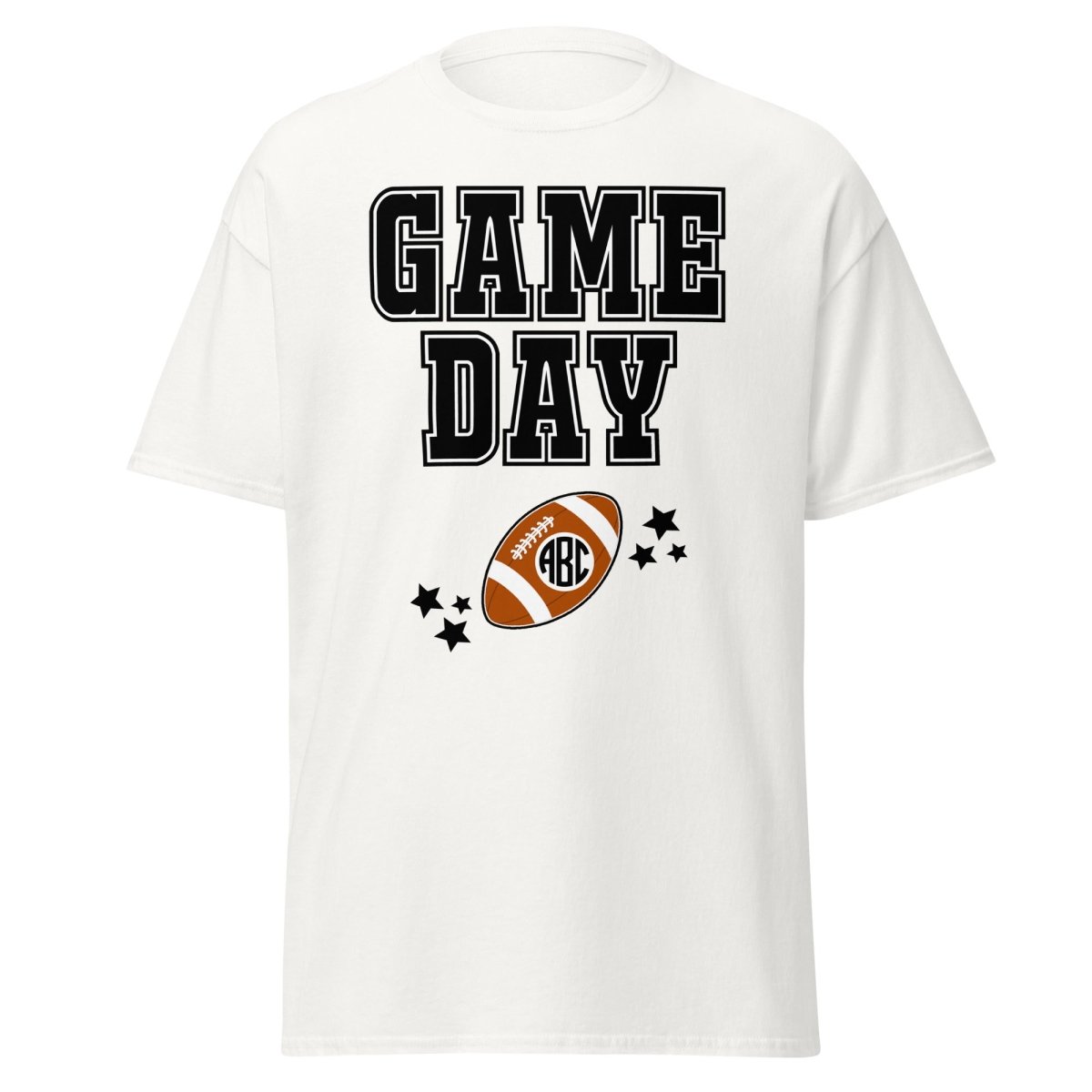 Monogrammed 'Game Day' Basic T - Shirt - United Monograms