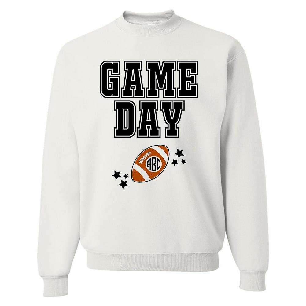 Monogrammed 'Game Day' Crewneck Sweatshirt - United Monograms