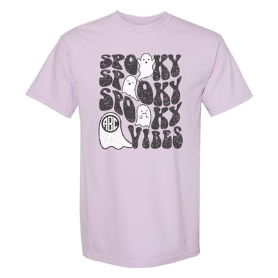 Monogrammed 'Ghost Spooky Vibes' T-Shirt - United Monograms
