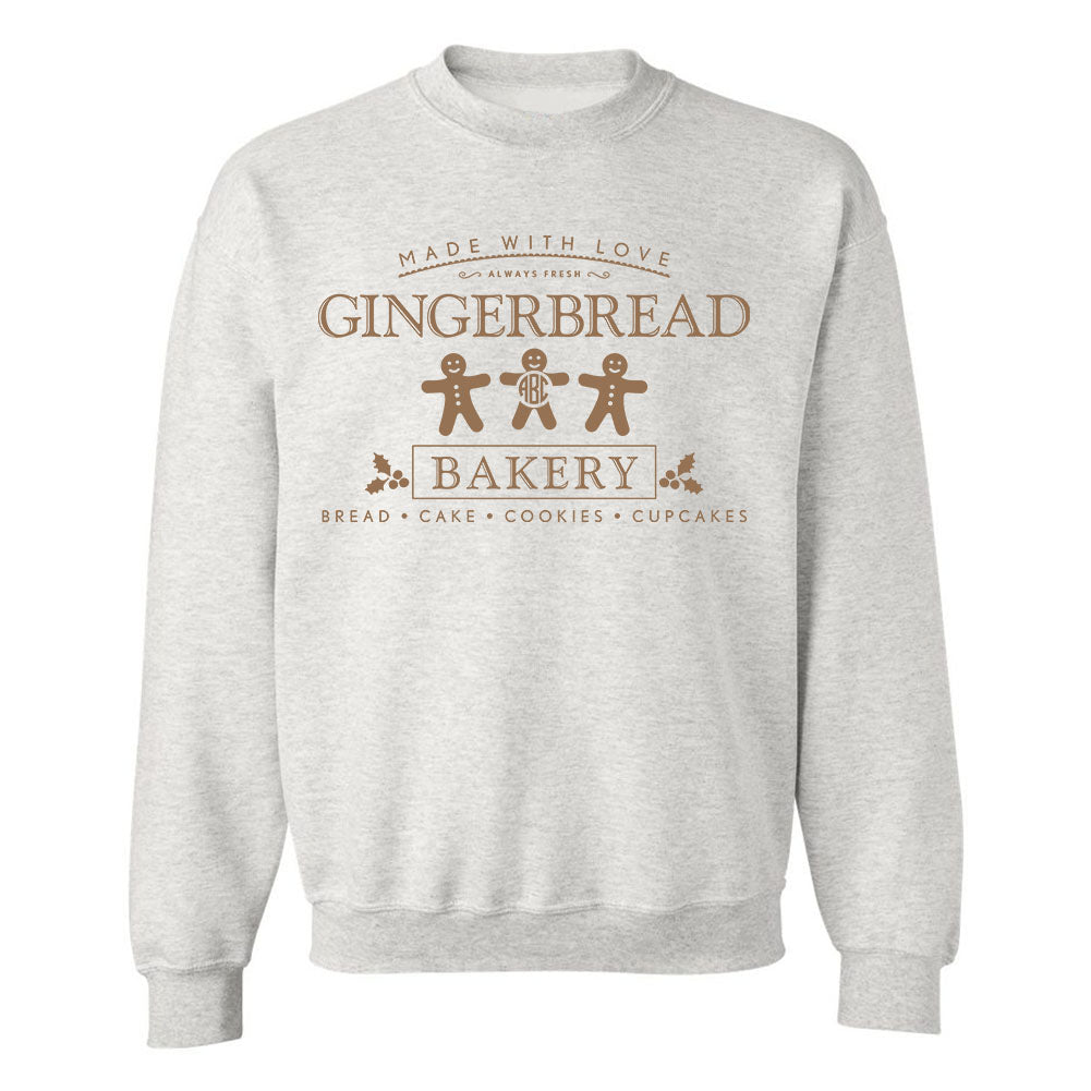 Monogrammed 'Gingerbread Bakery' Crewneck Sweatshirt - United Monograms