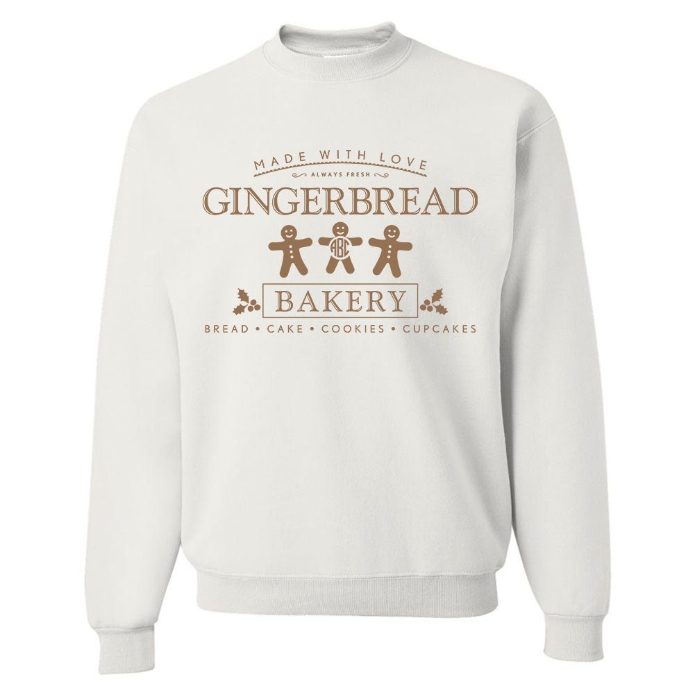 Monogrammed 'Gingerbread Bakery' Crewneck Sweatshirt - United Monograms