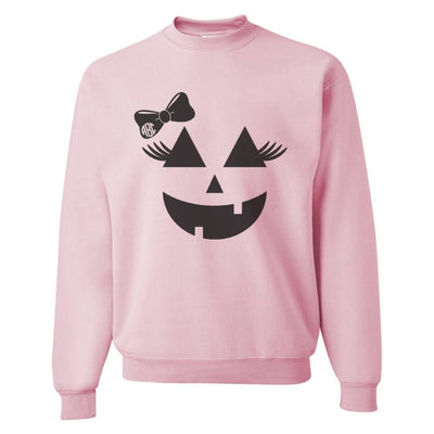 Monogrammed 'Girly Jack - O - Lantern' Crewneck Sweatshirt - United Monograms