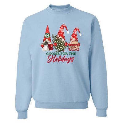 Monogrammed 'Gnome For The Holidays' Crewneck Sweatshirt - United Monograms