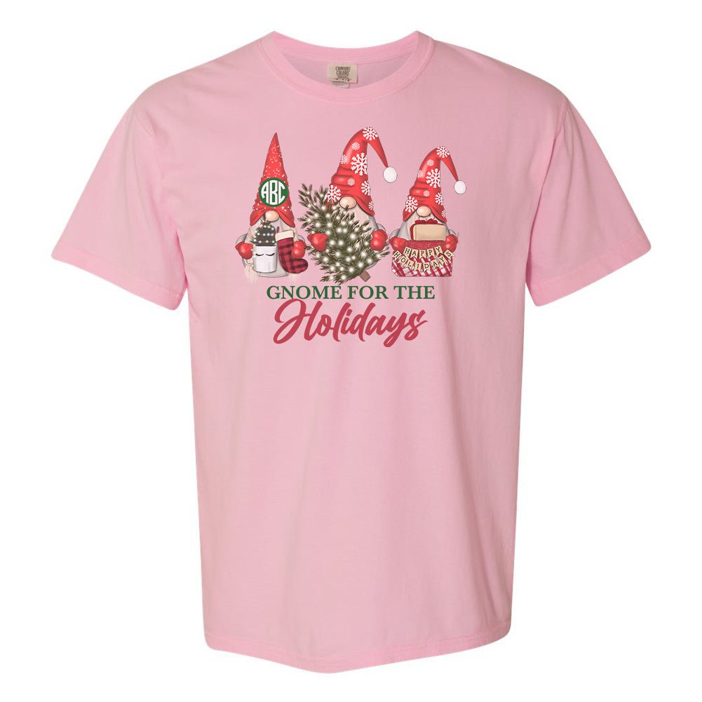 Monogrammed 'Gnome for the Holidays' T-Shirt - United Monograms