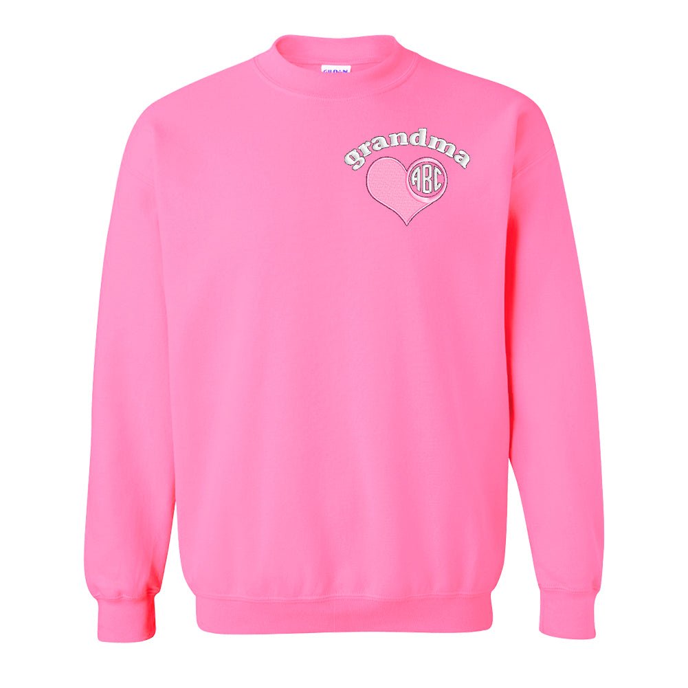 Monogrammed Grandma Crewneck Sweatshirt - United Monograms