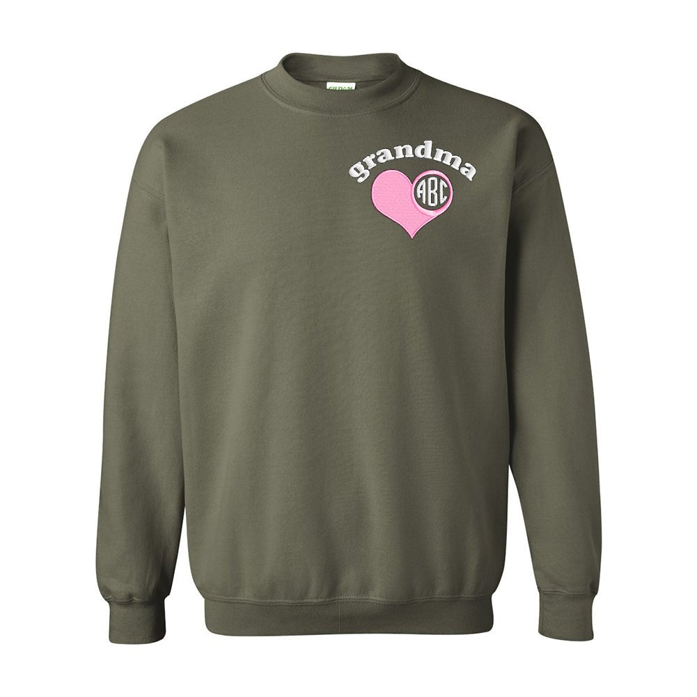 Monogrammed Grandma Crewneck Sweatshirt - United Monograms