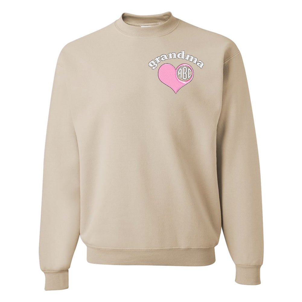 Monogrammed Grandma Crewneck Sweatshirt - United Monograms