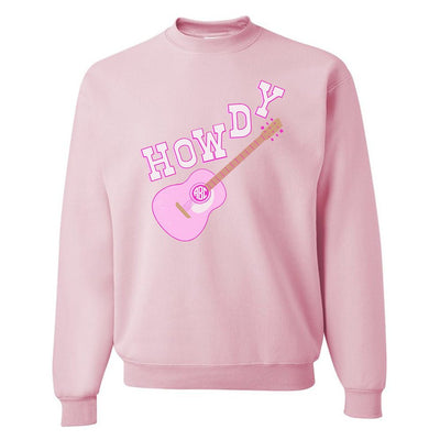 Monogrammed 'Guitar Howdy' Crewneck Sweatshirt - United Monograms