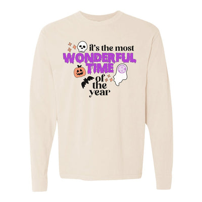 Monogrammed 'Halloween Most Wonderful Time' Long Sleeve T-Shirt - United Monograms