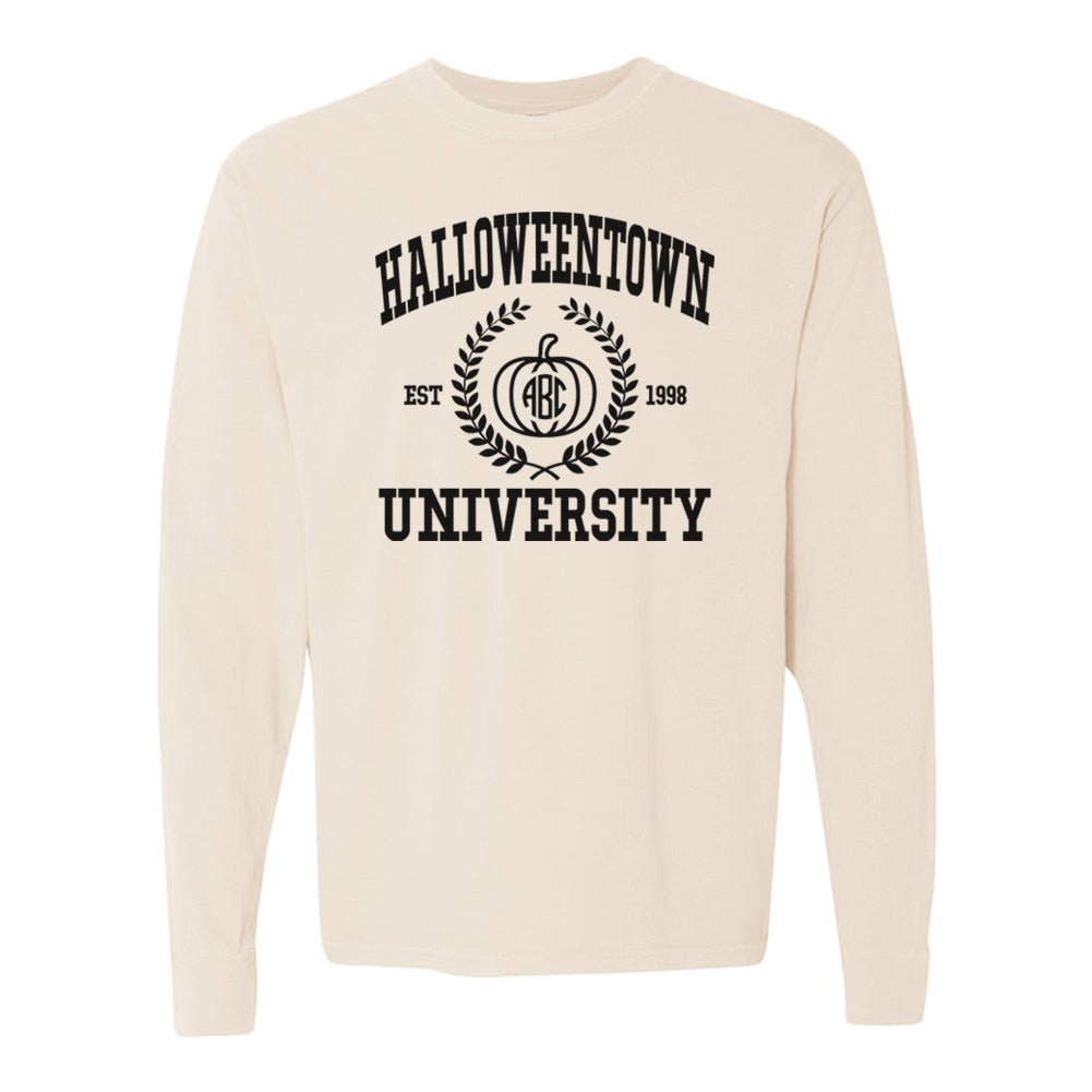 Monogrammed 'Halloweentown University' Long Sleeve T-Shirt - United Monograms