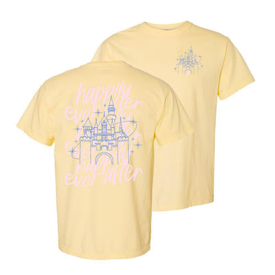 Monogrammed 'Happily Ever After' Front & Back T-Shirt - United Monograms