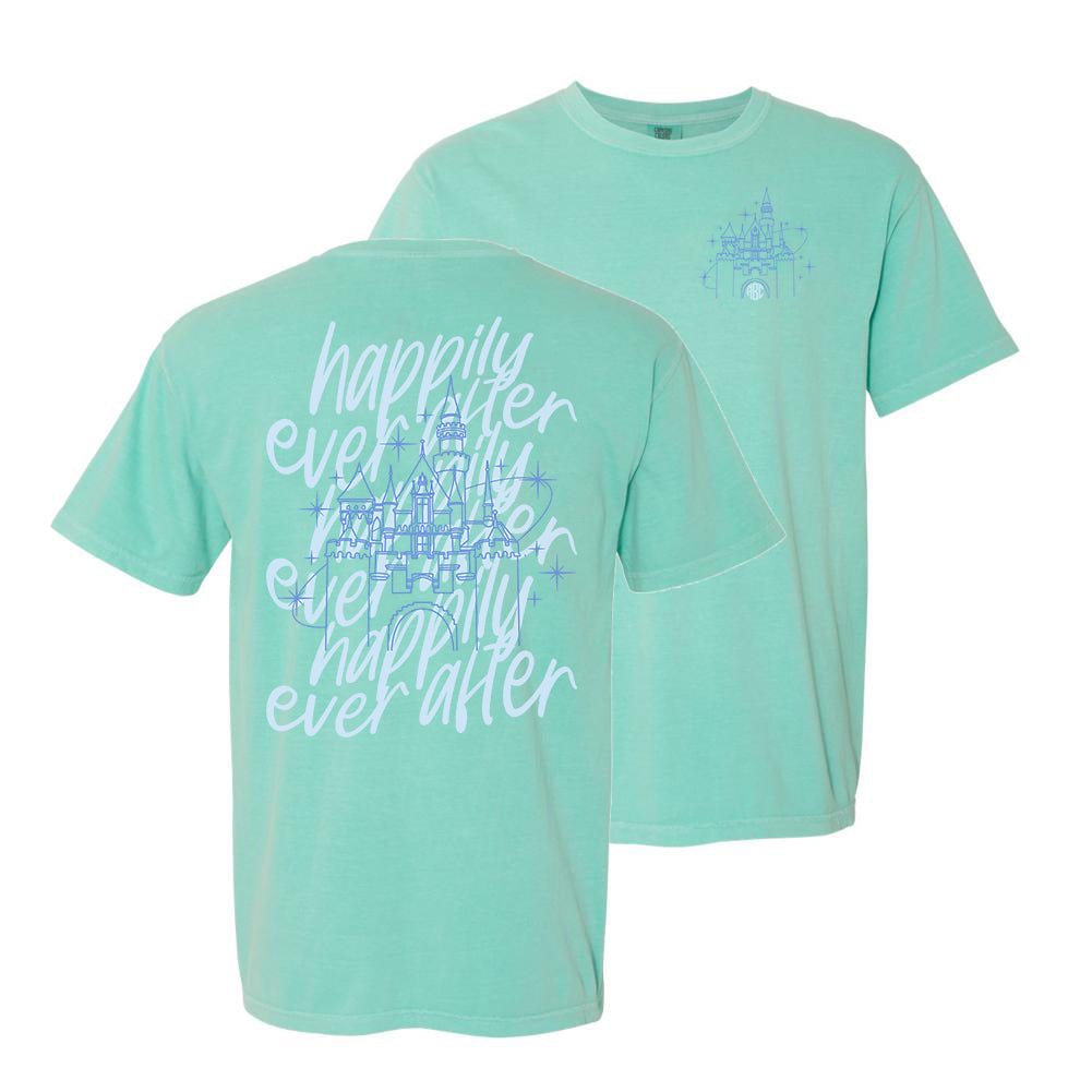 Monogrammed 'Happily Ever After' Front & Back T-Shirt - United Monograms