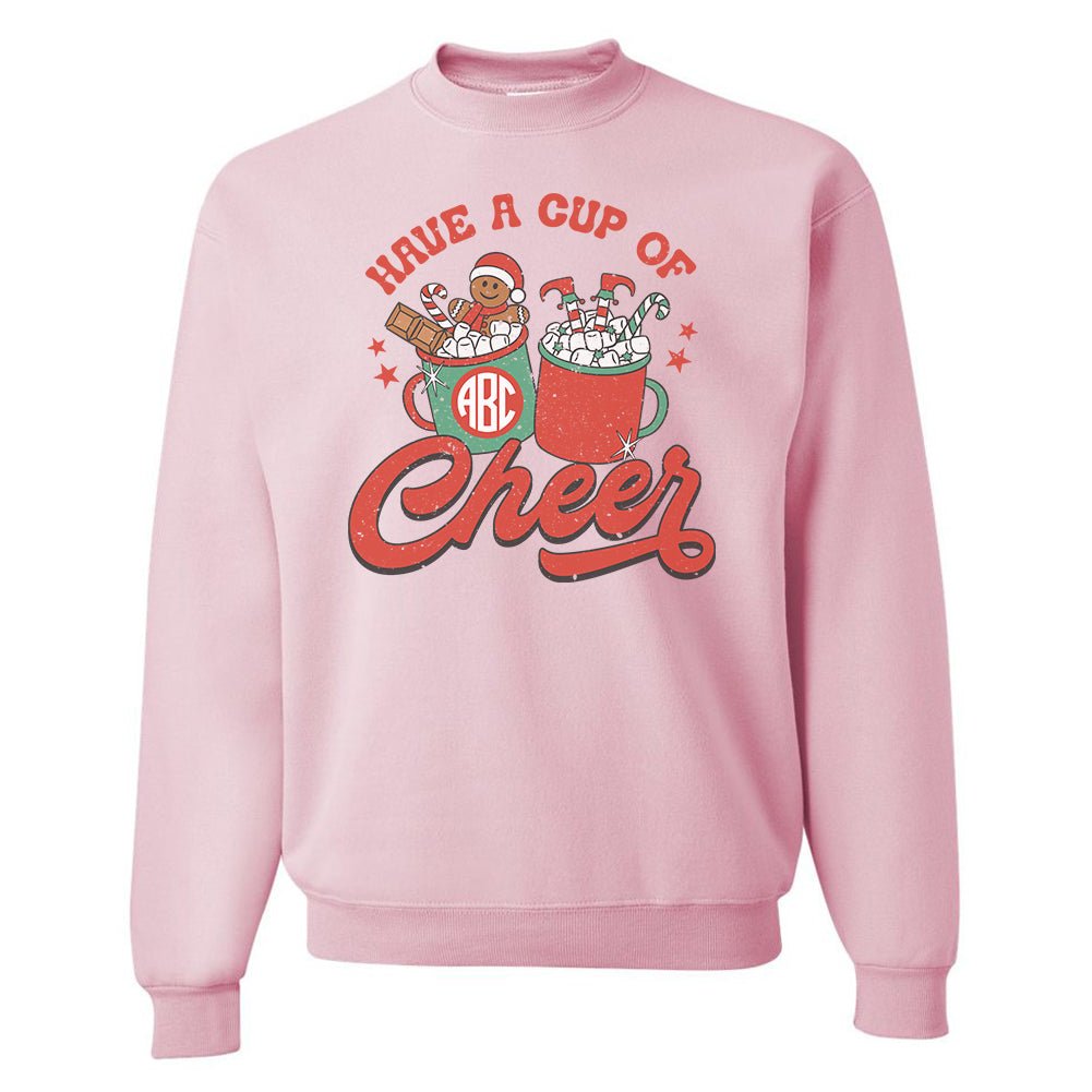 Monogrammed 'Have A Cup Of Cheer' Crewneck Sweatshirt - United Monograms