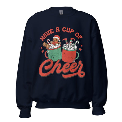 Monogrammed 'Have A Cup Of Cheer' Crewneck Sweatshirt - United Monograms