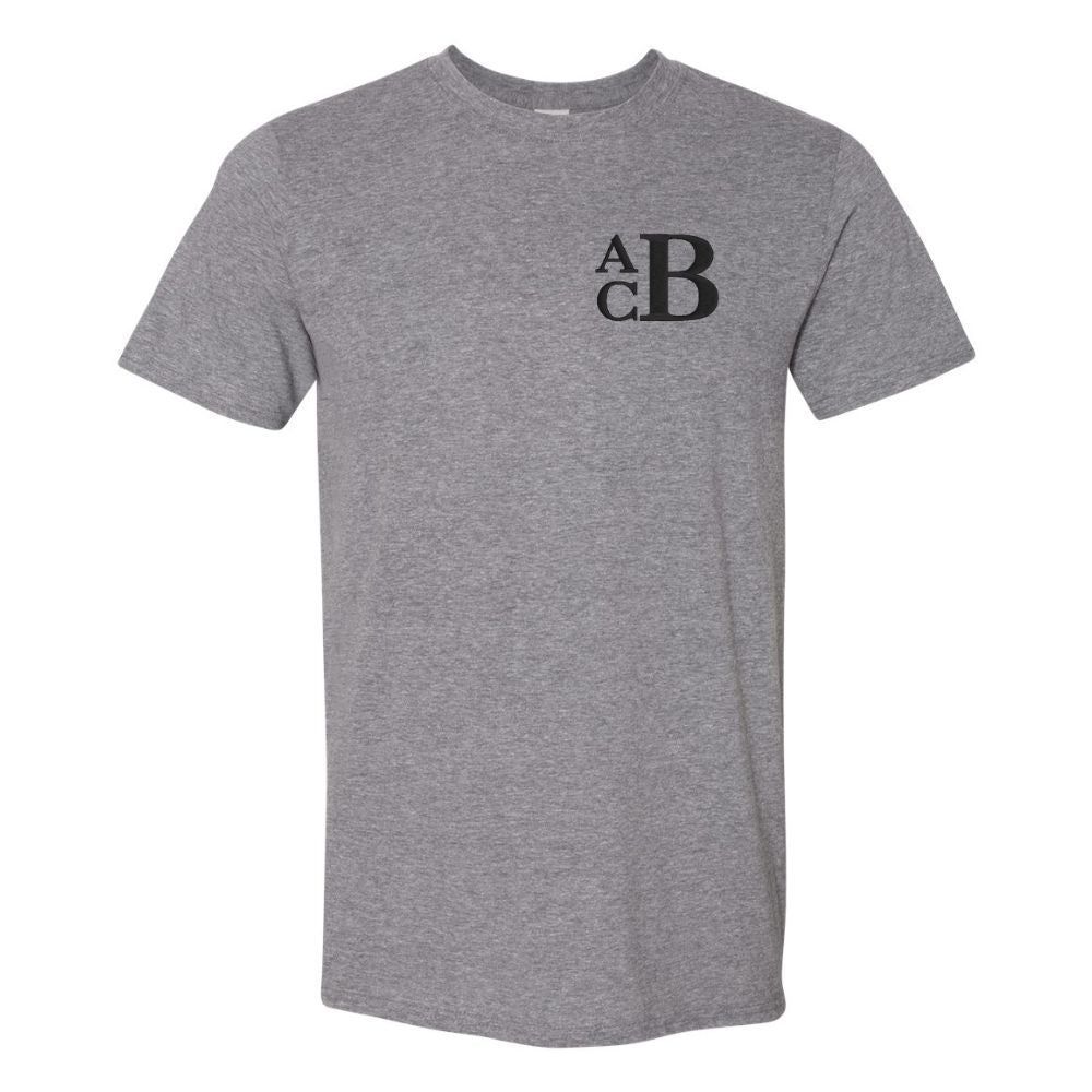 Monogrammed Heathered T-Shirt - United Monograms