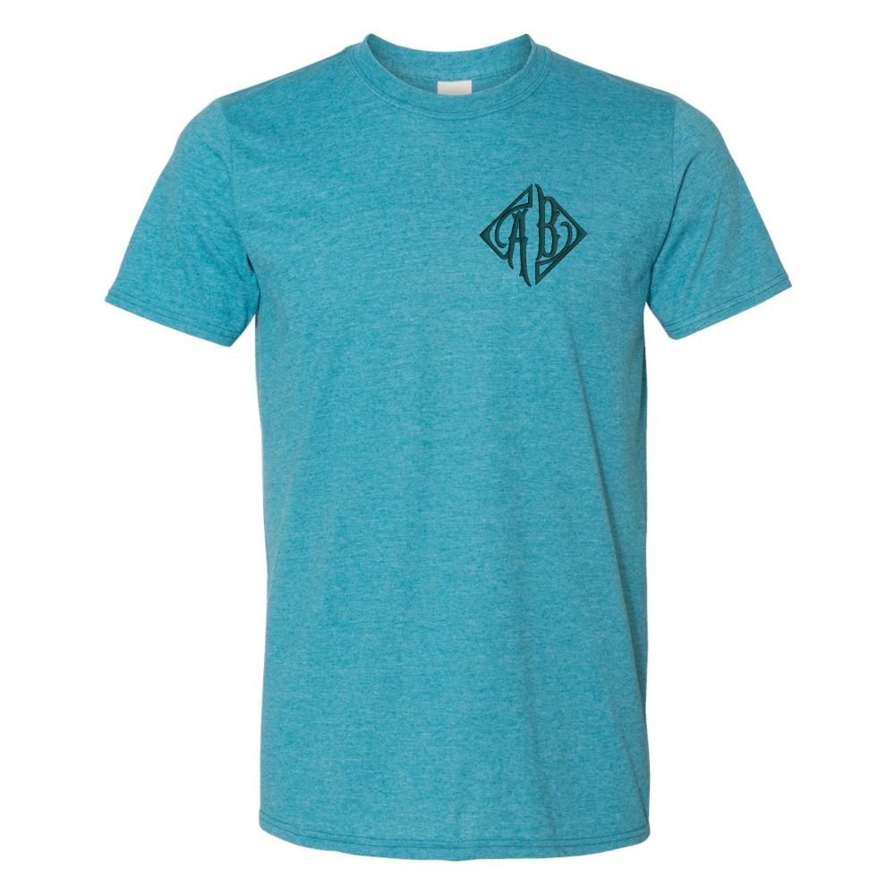 Monogrammed Heathered T-Shirt - United Monograms