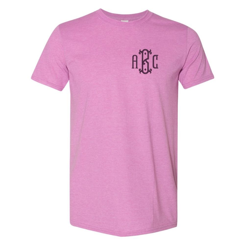 Monogrammed Heathered T-Shirt - United Monograms