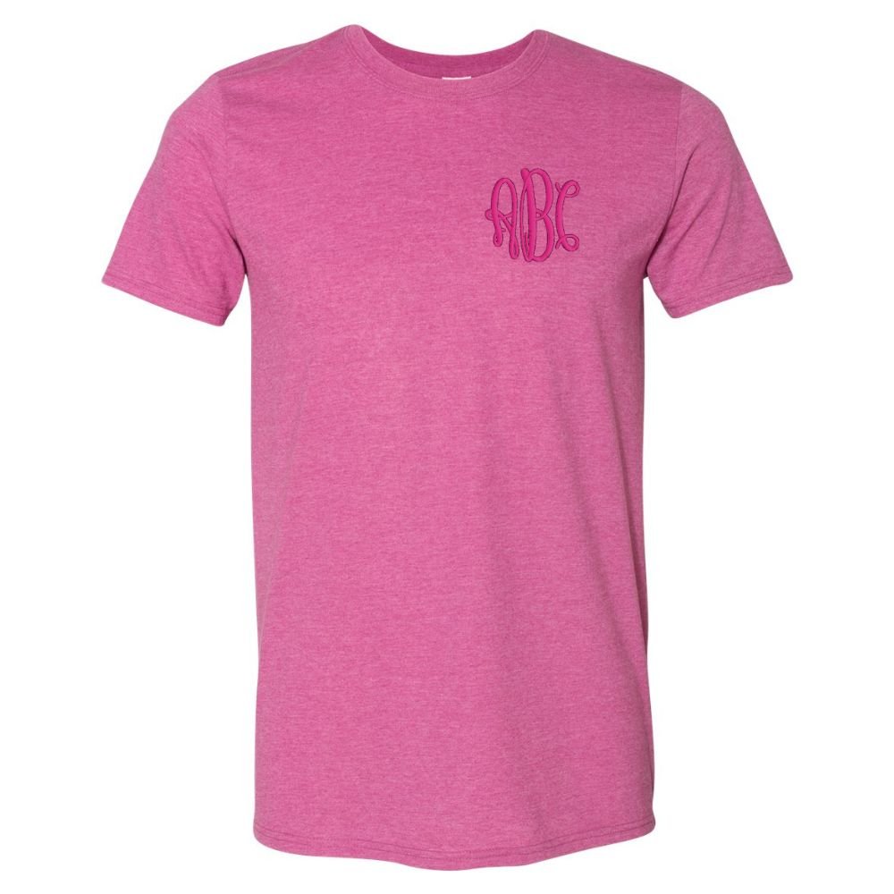 Monogrammed Heathered T-Shirt - United Monograms