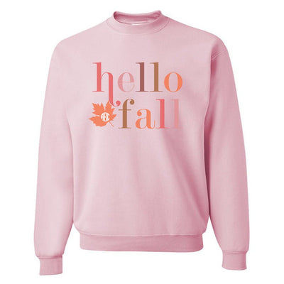 Monogrammed 'Hello Fall' Crewneck Sweatshirt - United Monograms