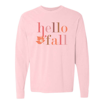 Monogrammed 'Hello Fall' Long Sleeve T-Shirt - United Monograms