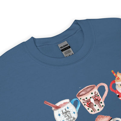 Monogrammed 'Holiday Coffee Drinks' Crewneck Sweatshirt - United Monograms