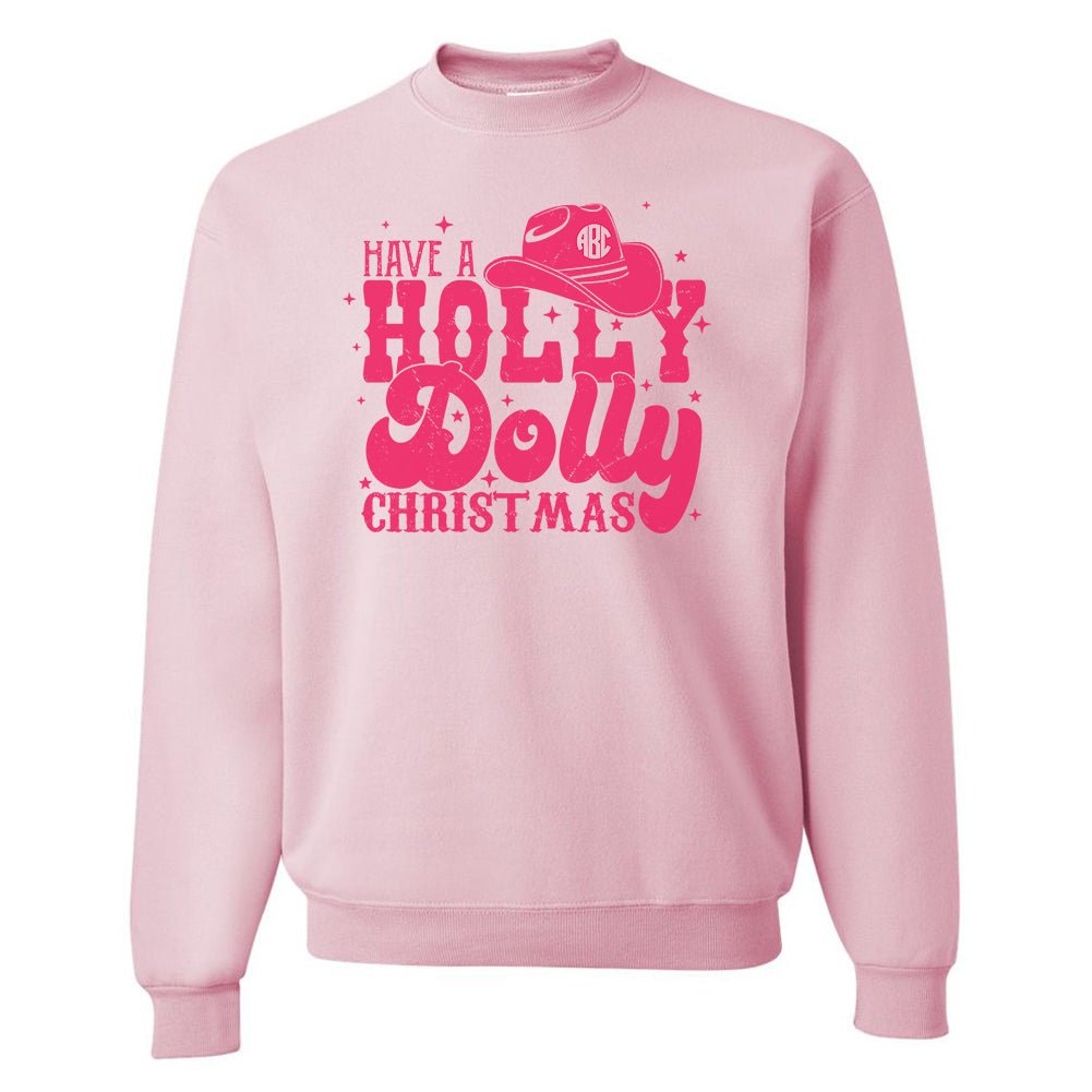 Monogrammed 'Holiday Dolly' Crewneck Sweatshirt - United Monograms