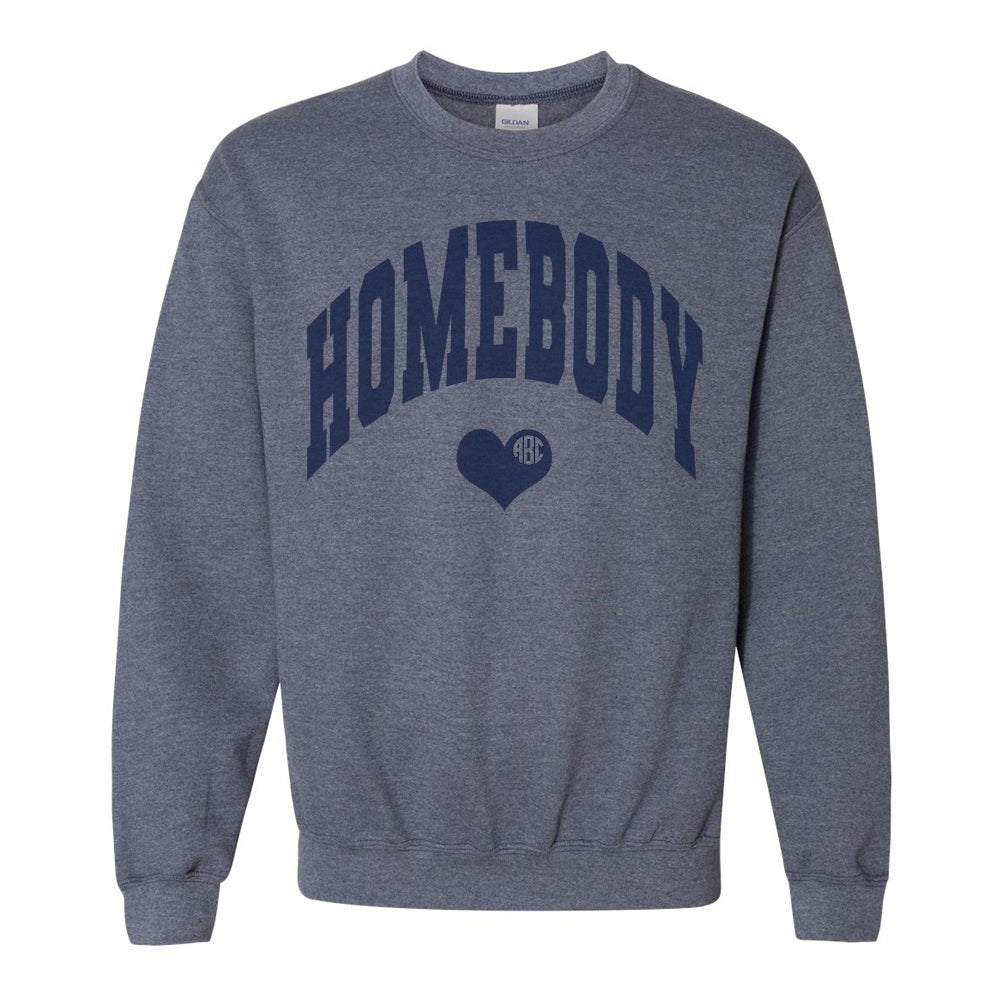 Monogrammed 'Homebody' Crewneck Sweatshirt - United Monograms