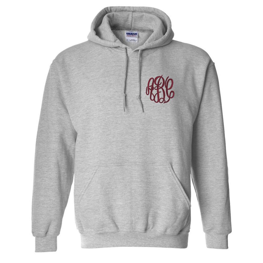 Monogrammed Hooded Sweatshirt - United Monograms