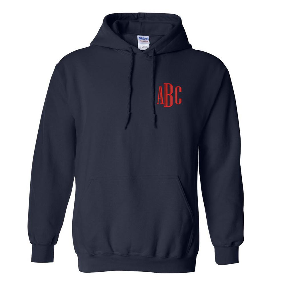 Monogrammed Hooded Sweatshirt - United Monograms