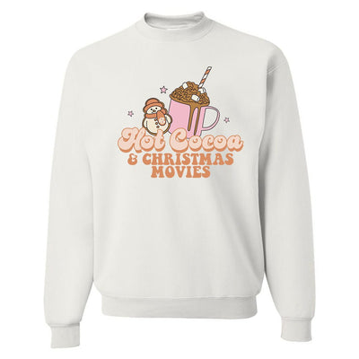 Monogrammed 'Hot Cocoa & Christmas Movies' Crewneck Sweatshirt - United Monograms