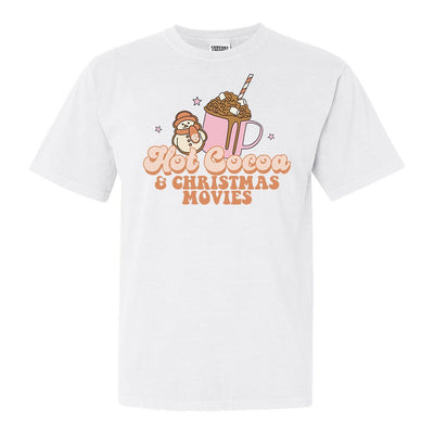 Monogrammed 'Hot Cocoa & Christmas Movies' T-Shirt - United Monograms