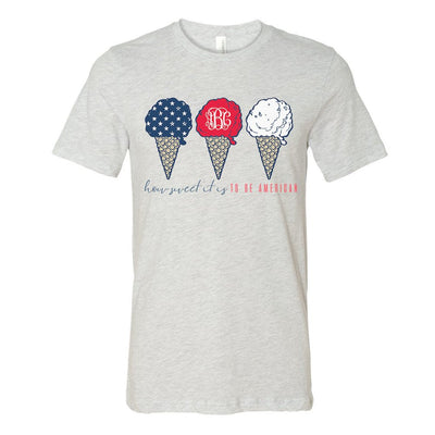 Monogrammed 'How Sweet It Is To Be American' Premium T-Shirt - United Monograms