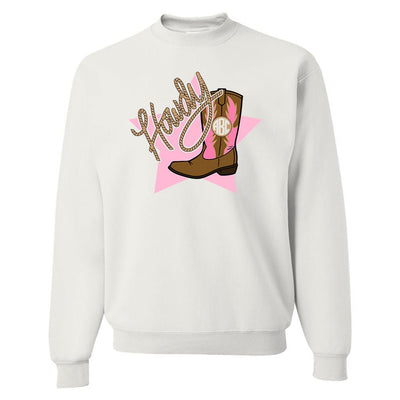 Monogrammed 'Howdy Cowgirl' Crewneck Sweatshirt - United Monograms