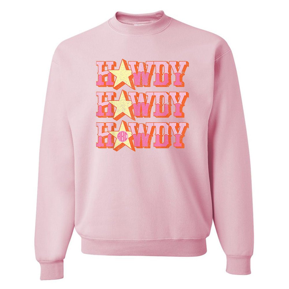 Monogrammed 'Howdy' Crewneck Sweatshirt - United Monograms