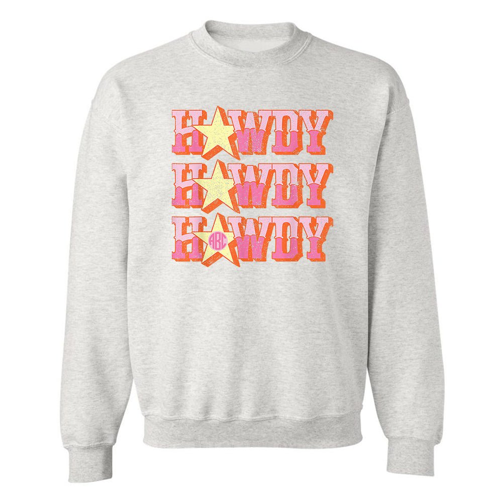 Monogrammed 'Howdy' Crewneck Sweatshirt - United Monograms