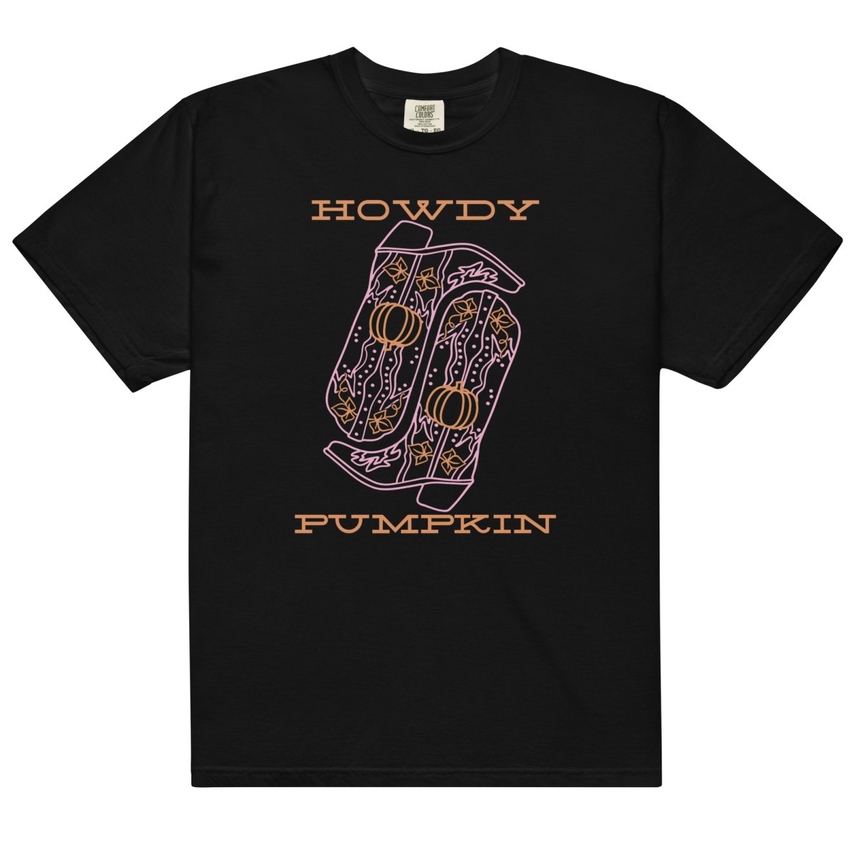 Monogrammed 'Howdy Pumpkin Boots' T-Shirt - United Monograms