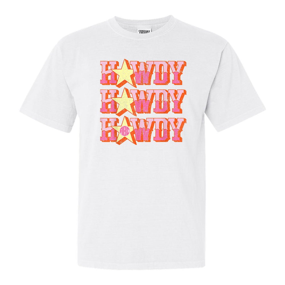 Monogrammed 'Howdy' T-Shirt - United Monograms