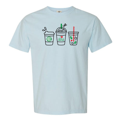 Monogrammed 'I Love Coffee & Christmas' T-Shirt - United Monograms