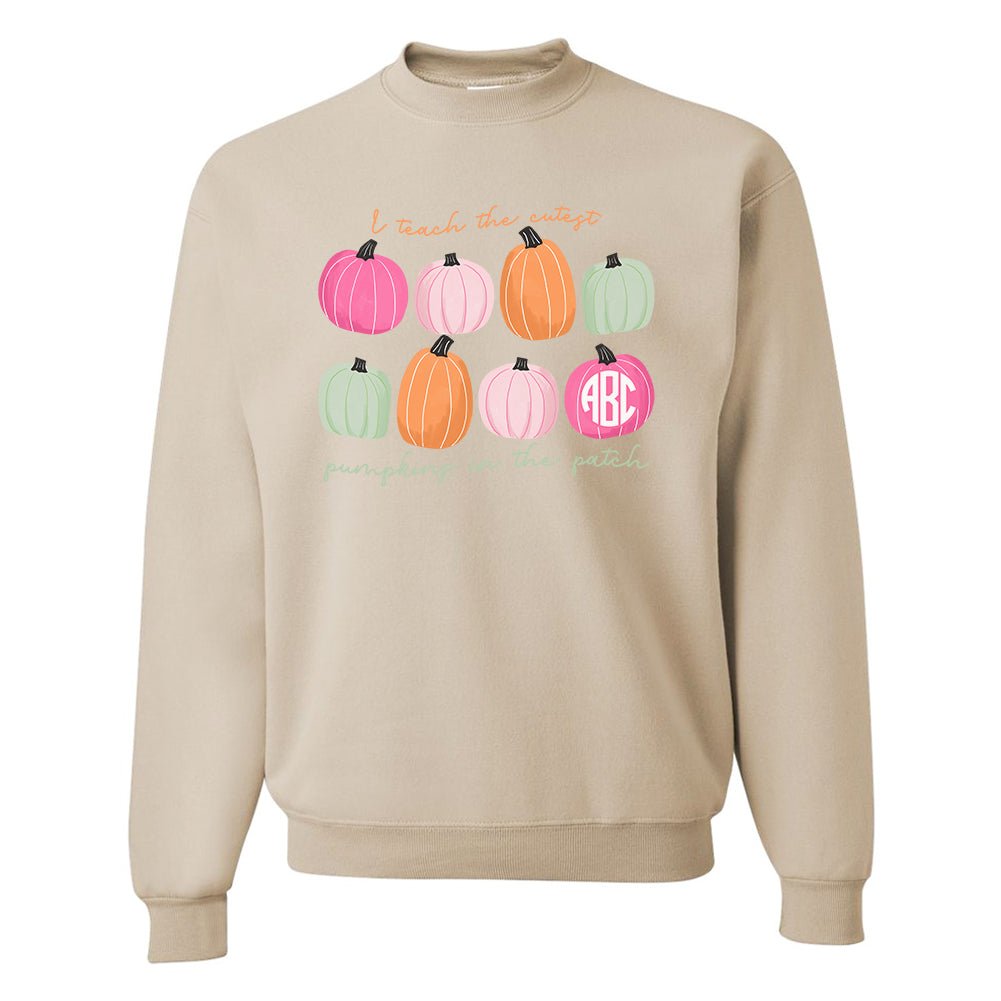 Monogrammed 'I Teach The Cutest 'Pumpkins' Crewneck Sweatshirt - United Monograms