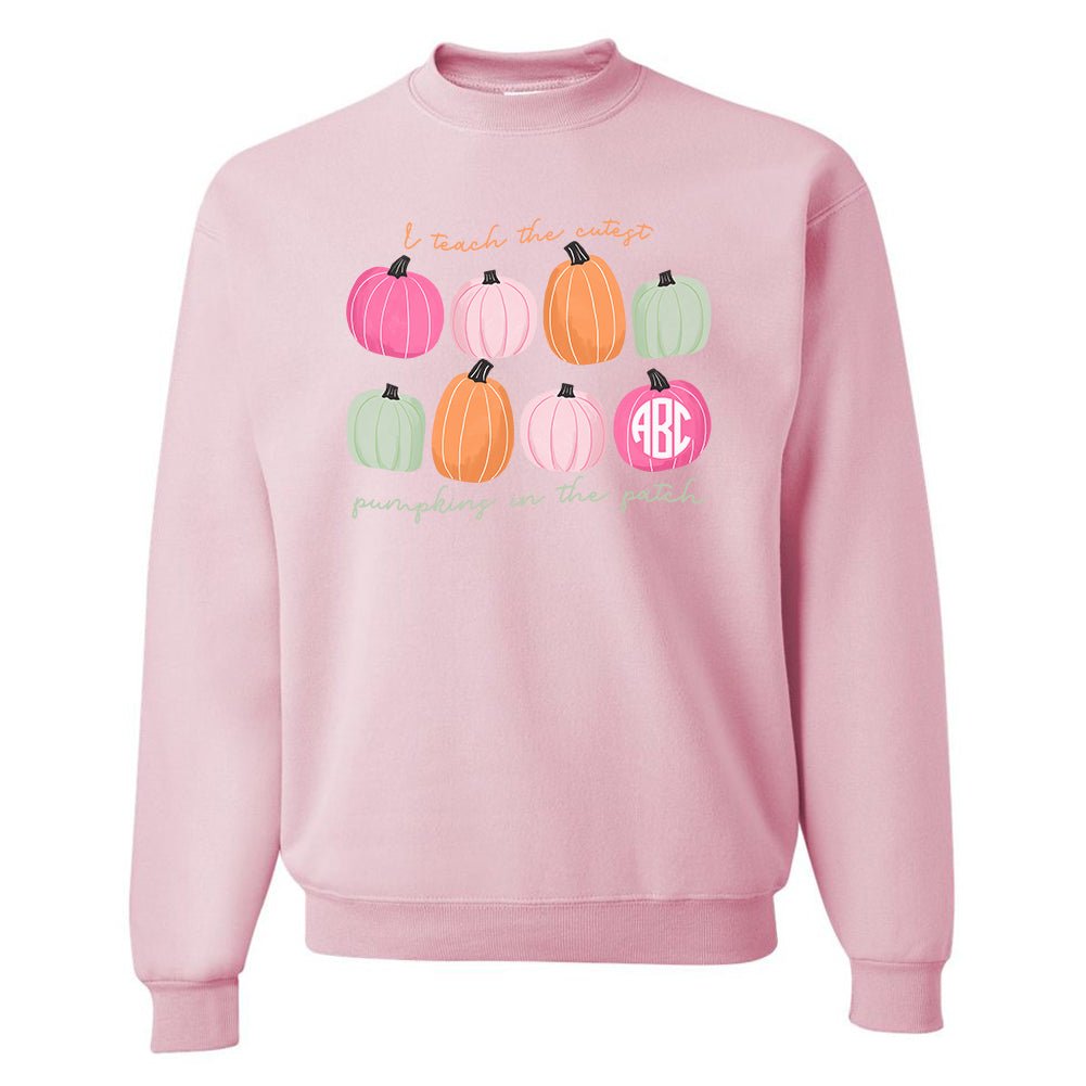 Monogrammed 'I Teach The Cutest 'Pumpkins' Crewneck Sweatshirt - United Monograms